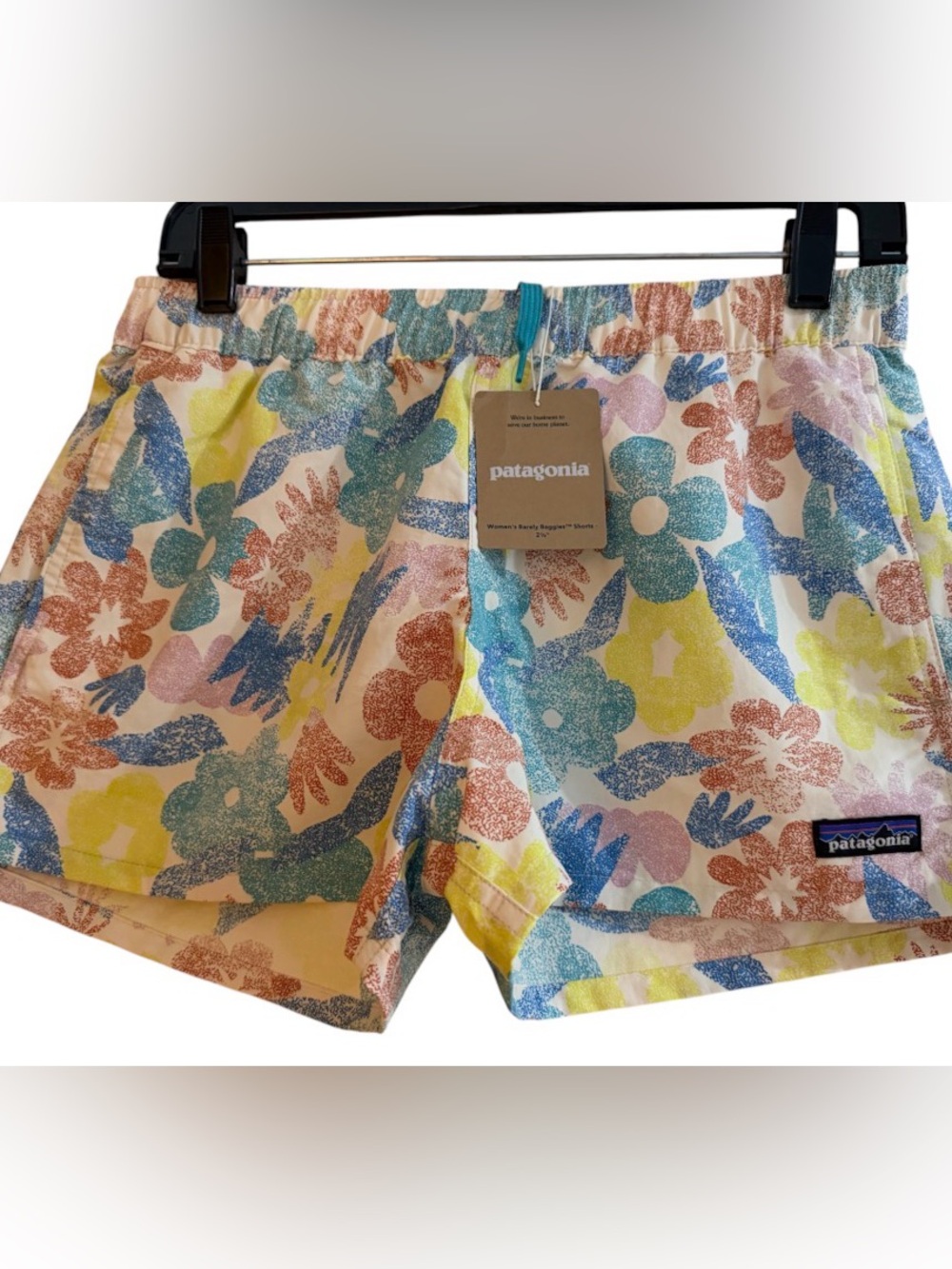 Patagonia Women's Barely Baggies Shorts Floral Size Small NWT!
